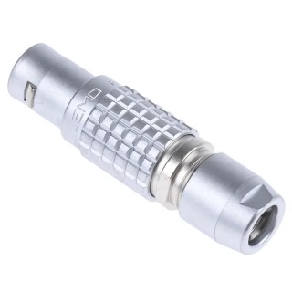 LEMO Circular Connector Cable Mount Plug Male 6 Contacts 12 mm IP50 Brass Gold Over Nickel Contact FGG.1B.306.CLAD62