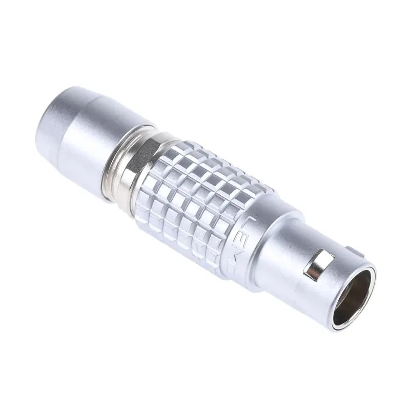 LEMO Circular Connector Cable Mount Plug Male 6 Contacts 12 mm IP50 Brass Gold Over Nickel Contact FGG.1B.306.CLAD62