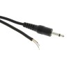 Switchcraft Auxiliary Cable 3.5 mm Mono Jack Male to Unterminated, Black Jacket 1.98 m Length 32HR07884X