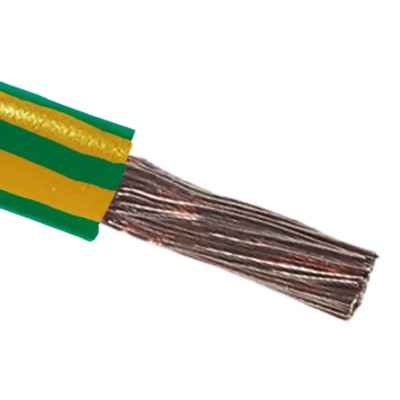 RS PRO Green Yellow 16 mm² Tri-Rated Hook Up Wire Annealed Copper 600V 100 m 628-5409