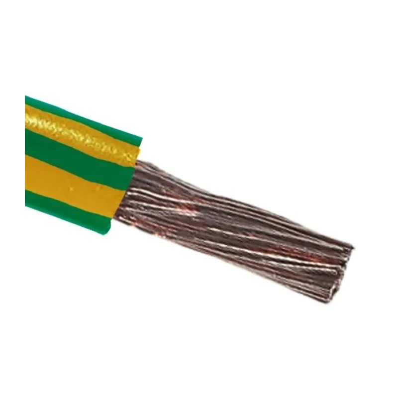 RS PRO Green Yellow 16 mm² Tri-Rated Hook Up Wire Annealed Copper 600V 100 m 628-5409