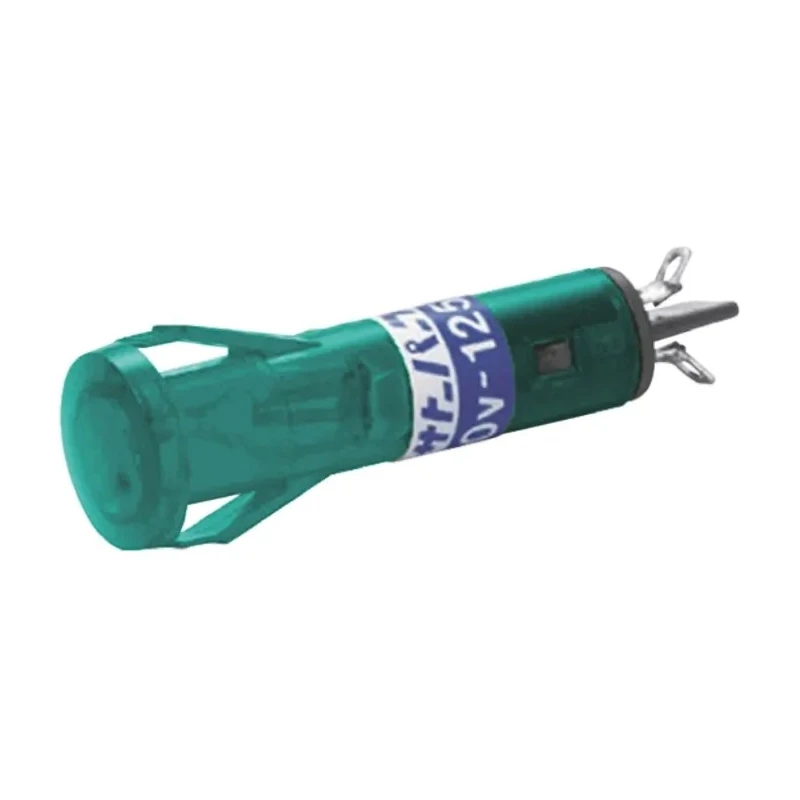 Sato Parts Green Panel Mount Indicator, 100V AC, 125V AC, Solder Tab Termination BN-60-1-G