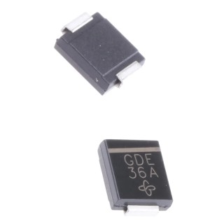Vishay 1-Element Uni-Directional TVS Diode 1.5 kW Surface Mount 2-Pin SMC Package SMCJ5.0A-E3