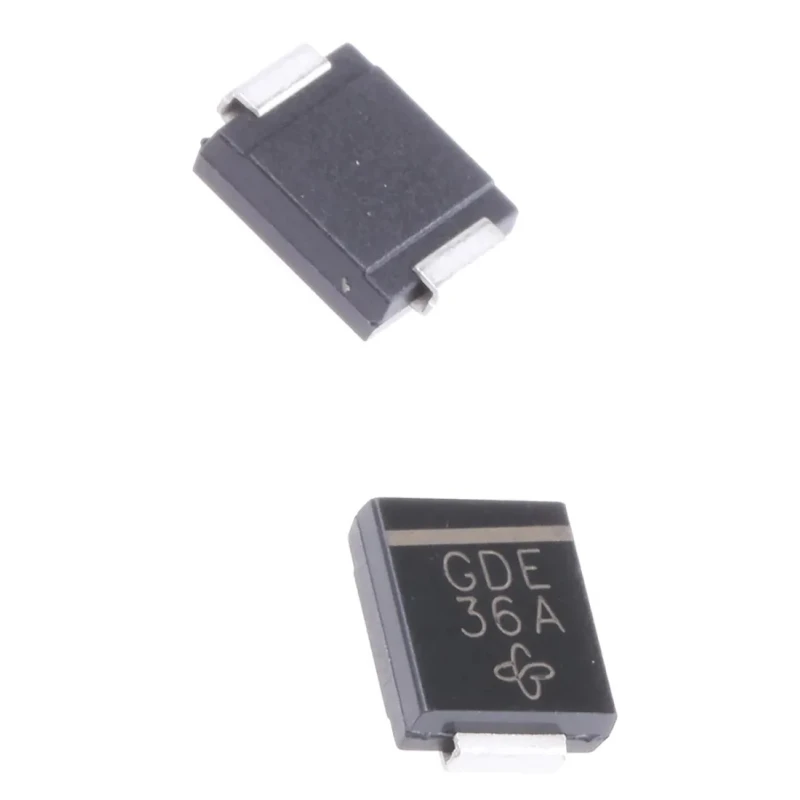 Vishay 1-Element Uni-Directional TVS Diode 1.5 kW Surface Mount 2-Pin SMC Package SMCJ5.0A-E3