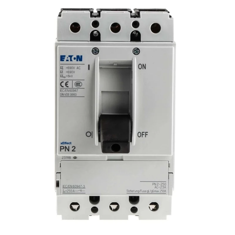 Eaton Molded Case Circuit Breaker PN2 Series 3-Pole, 690 V AC, 80kA Breaking Capacity 266007 PN2-250