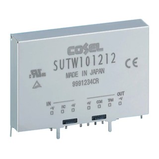 Cosel DC/DC Converter Dual Output 24 V dc, -24 V dc, 450 mA, 5 V dc and 36 V Input, 10.8 W PCB Mount SUTW100512