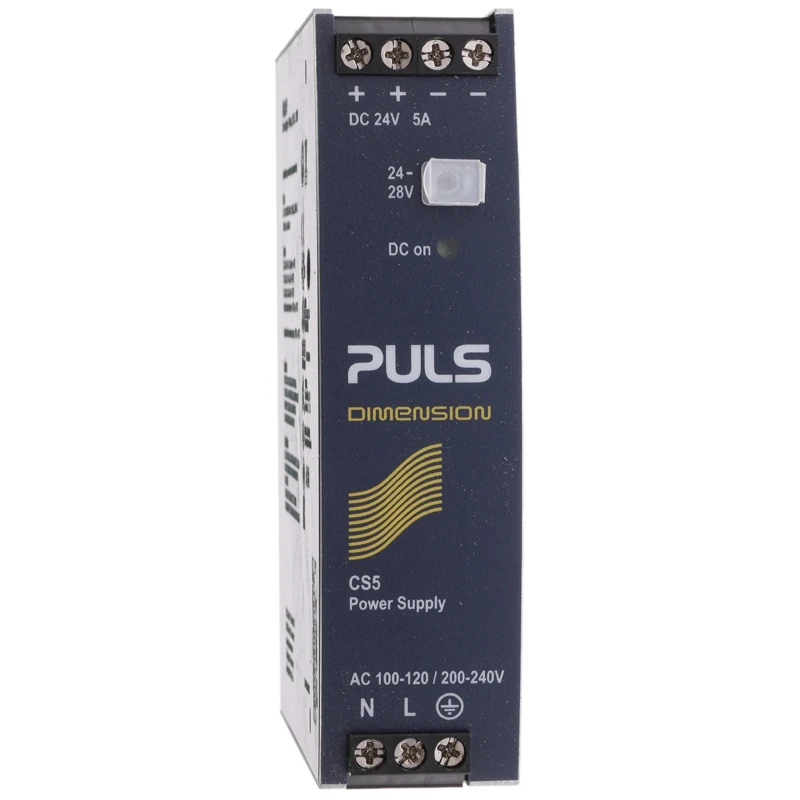 TRACOPOWER DIMENSION Switched Mode DIN Rail Power Supply 1-Phase 240V AC Input 28V DC, 5A Output, 120W CS5.241