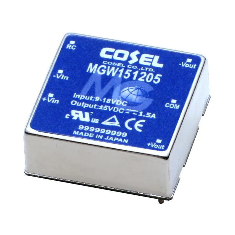 Cosel DC/DC Converter 24 V DC, 650 mA Output, 18-24 V Input, 15.6 W Power, PCB Mount MGW152412-R