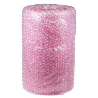 RS PRO Antistatic Bubble Wrap Roll 750mm Width x 25m Length, Pink, 12mm Thickness, Surface Resistivity 10^10 Ω 628-1693