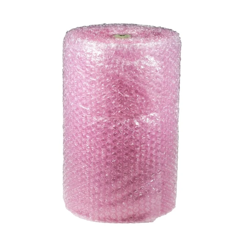 RS PRO Antistatic Bubble Wrap Roll 750mm Width x 25m Length, Pink, 12mm Thickness, Surface Resistivity 10^10 Ω 628-1693