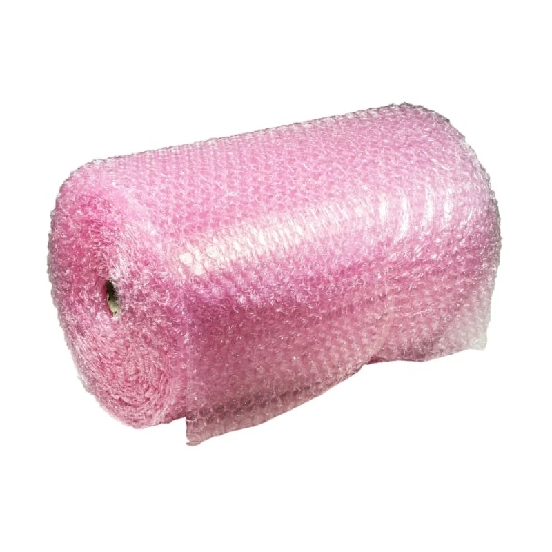 RS PRO Antistatic Bubble Wrap Roll 750mm Width x 25m Length, Pink, 12mm Thickness, Surface Resistivity 10^10 Ω 628-1693
