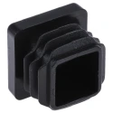 RS PRO Black Polyethylene Square Tube Plug 20 mm 629-0120