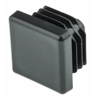 RS PRO Black Polyethylene Square Tube Plug 25 mm 629-0142