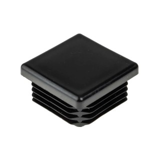RS PRO Black Polyethylene Square Tube Plug 38 mm 629-0158