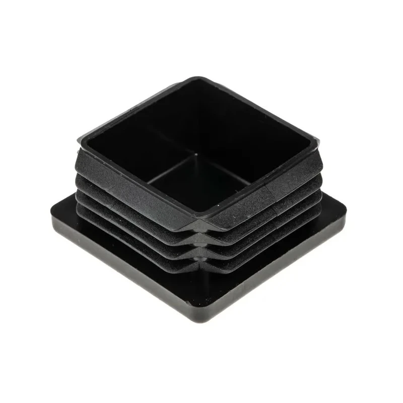RS PRO Black Polyethylene Square Tube Plug 38 mm 629-0158