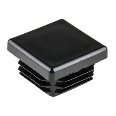 RS PRO Black Polyethylene Square Tube Plug 30 mm 629-0136