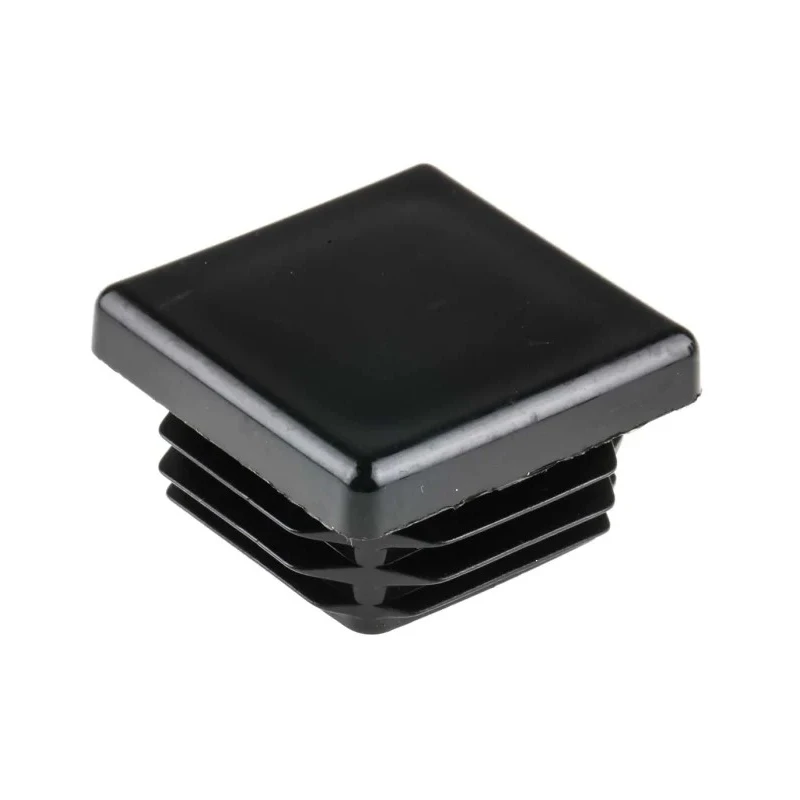 RS PRO Black Polyethylene Square Tube Plug 30 mm 629-0136