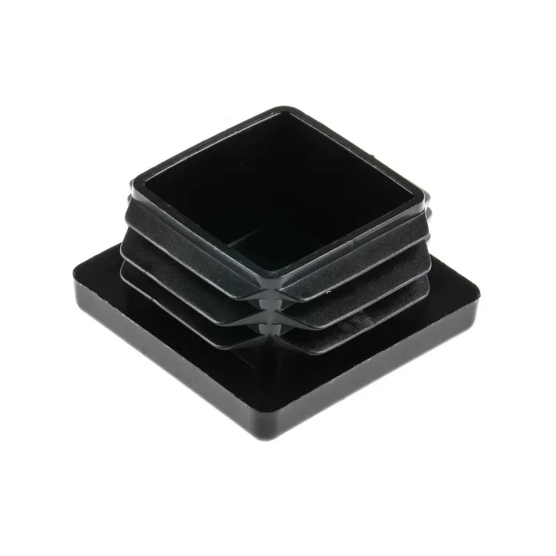 RS PRO Black Polyethylene Square Tube Plug 30 mm 629-0136