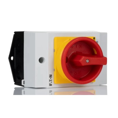 Eaton 1-Pole Surface Isolator Switch IP65, 20A, 5.5 kW, Screw Terminal, Red Handle IP65
