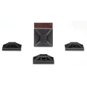 HellermannTyton Black Adhesive Cable Tie Mount 2.7 mm x 13 mm x 13 mm 151-02243 MB2APT-I-PA66-BK
