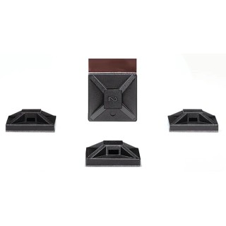 HellermannTyton Black Adhesive Cable Tie Mount 2.7 mm x 13 mm x 13 mm 151-02243 MB2APT-I-PA66-BK