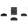 HellermannTyton Black Adhesive Cable Tie Mount 2.7 mm x 13 mm x 13 mm 151-02243 MB2APT-I-PA66-BK
