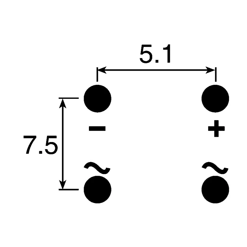 Vishay Bridge Rectifier 400 V 50 A 4-Pin Single DFM Package Through Hole Mount DF04M-E3/45