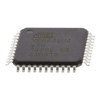 Microchip 8 bit AVR Microcontroller ATMEGA32U4-AU, 16 MHz, 32kB FLASH, 44-Pin TQFP