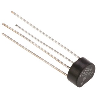 Vishay Bridge Rectifier 600 V Forward Current 1.5 A Peak Surge 50 A 4-Pin Through Hole W06G-E4/51