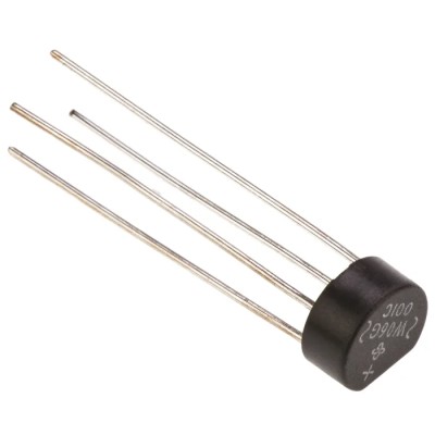 Vishay Bridge Rectifier 600 V Forward Current 1.5 A Peak Surge 50 A 4-Pin Through Hole W06G-E4/51