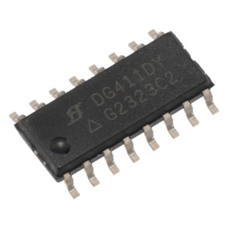 Vishay Analogue Switch 4 CMOS Quad SPST 16-Pin SOIC DG411DY-E3