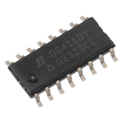 Vishay Analogue Switch 4 CMOS Quad SPST 16-Pin SOIC DG411DY-E3