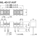 Sato Parts Barrier Strip 4 Contact 7.62 mm Pitch 1 Row 250V 10A ML-40-S1AXF-4P