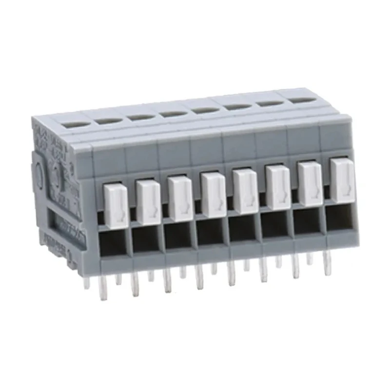 Sato Parts ML-700-NH Series PCB Terminal Block, 10-Contact, 2.54 mm Pitch, 1 Row, Screwless, Nylon Housing ML-700-NH-10P