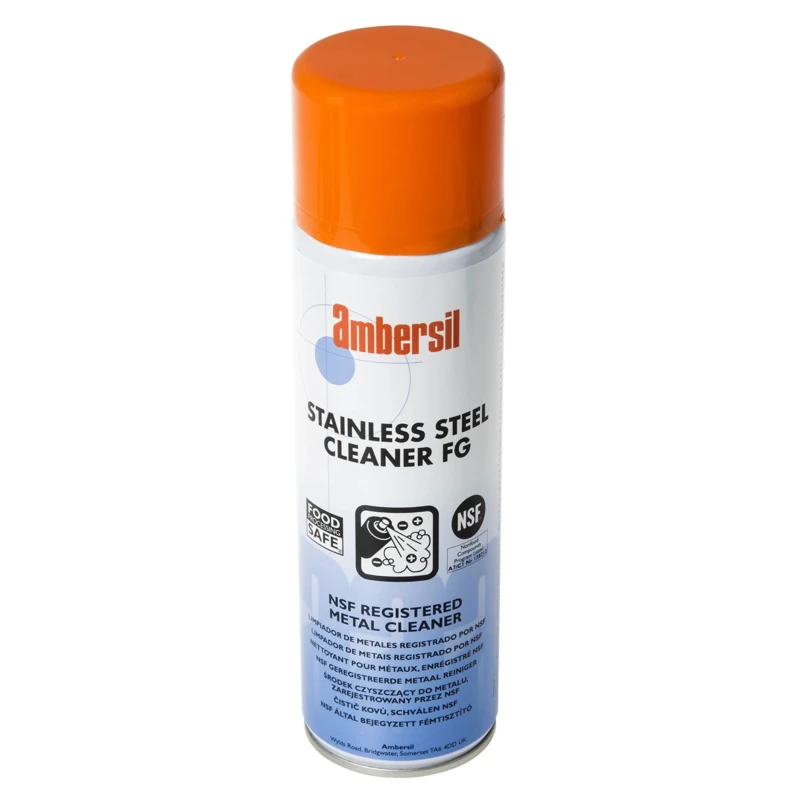 Ambersil NSF C1 Stainless Steel Cleaner Water-Based Aerosol 500 ml 30249-AB