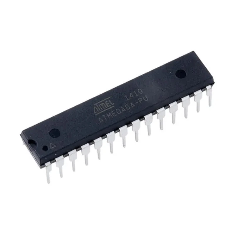 Microchip 8-Bit AVR Atmega Microcontroller 16 MHz, 8kB FLASH, 28-Pin PDIP ATMEGA8A-PU