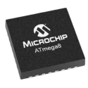 Microchip 8-Bit AVR ATmega Microcontroller 8 MHz 8kB FLASH 32-Pin VQFN ATMEGA8L-8MU