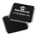 Microchip 32 bit ARM Cortex M4 SAM4E Microcontroller 120 MHz 1.024MB FLASH 100-Pin LQFP ATSAM4E16CA-AU