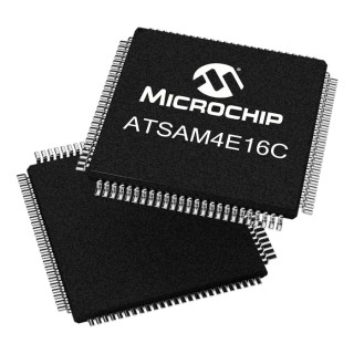 Microchip 32 bit ARM Cortex M4 SAM4E Microcontroller 120 MHz 1.024MB FLASH 100-Pin LQFP ATSAM4E16CA-AU
