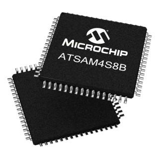 Microchip 32 bit ARM Cortex M4 SAM4S Microcontroller 120 MHz 512kB FLASH 64-Pin LQFP ATSAM4S8BA-AU