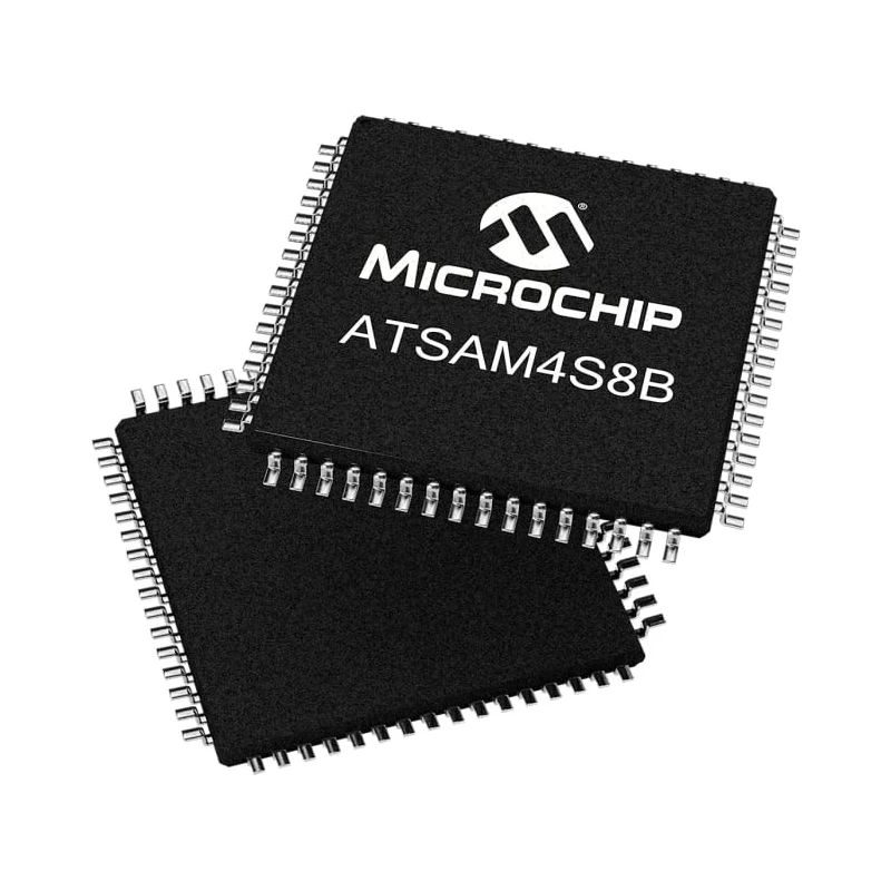 Microchip 32 bit ARM Cortex M4 SAM4S Microcontroller 120 MHz 512kB FLASH 64-Pin LQFP ATSAM4S8BA-AU