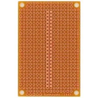 Sunhayato Matrix Board FR1 1 mm Holes, 2.54 mm Pitch, 72 mm Length, 47 mm Width, 1.6 mm Thickness ICB-288V