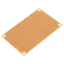 Sunhayato Matrix Board FR1 Phenol-Sided Paper 72mm Length 47mm Width, 2.54mm Hole Pitch, 1mm Hole Diameter ICB-288