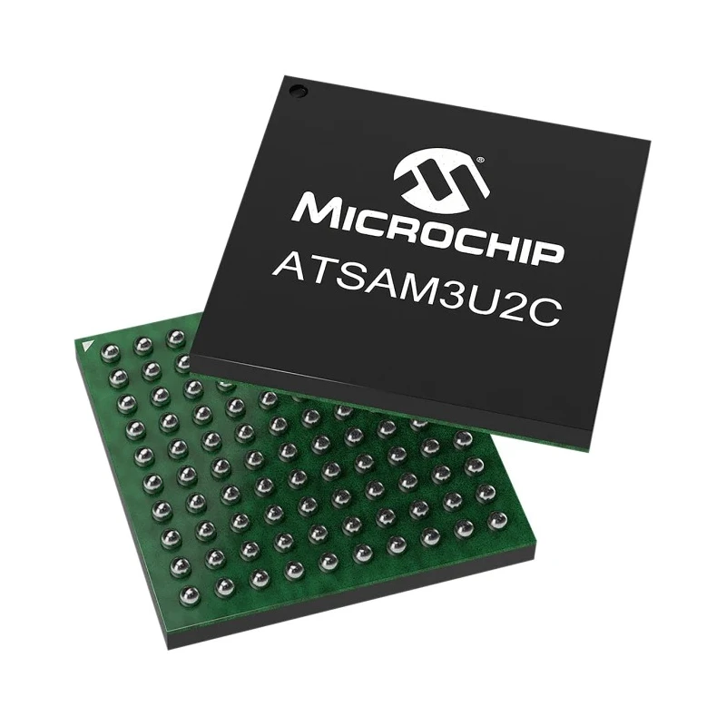 Microchip 32 bit ARM Cortex M3 SAM3U Microcontroller 96 MHz 128kB FLASH 100-Pin TFBGA ATSAM3U2CA-CU