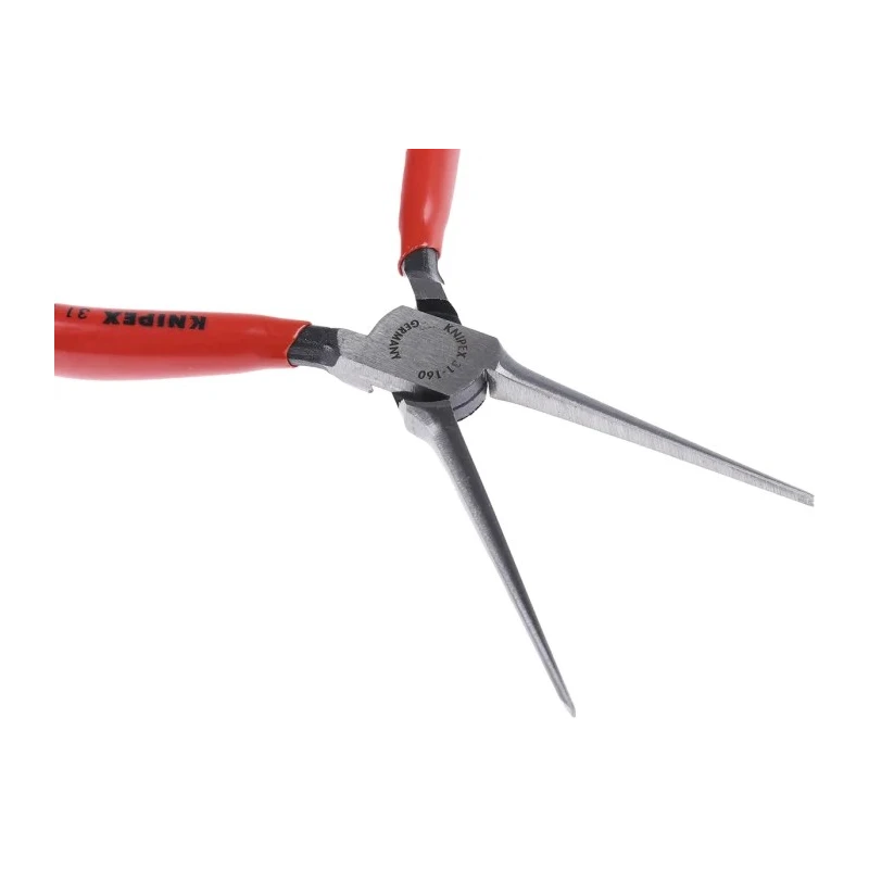 Knipex 1-Piece Flat Nose Long Nose Plier, 160mm Overall Length, 55mm Jaw Length 31 11 160