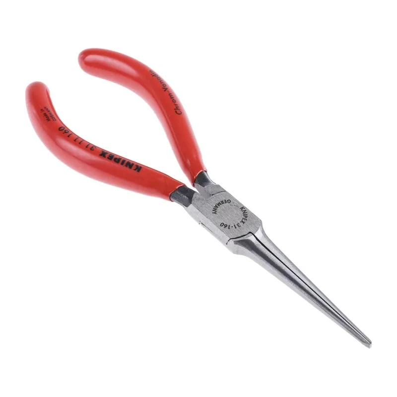 Knipex 1-Piece Flat Nose Long Nose Plier, 160mm Overall Length, 55mm Jaw Length 31 11 160