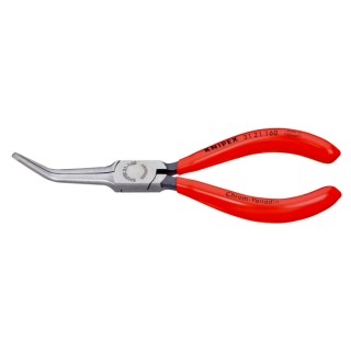 Knipex Long Nose Plier 160mm Overall, 55mm Jaw Chrome Vanadium Steel Polished Handle Plastic Coated 31 21 160