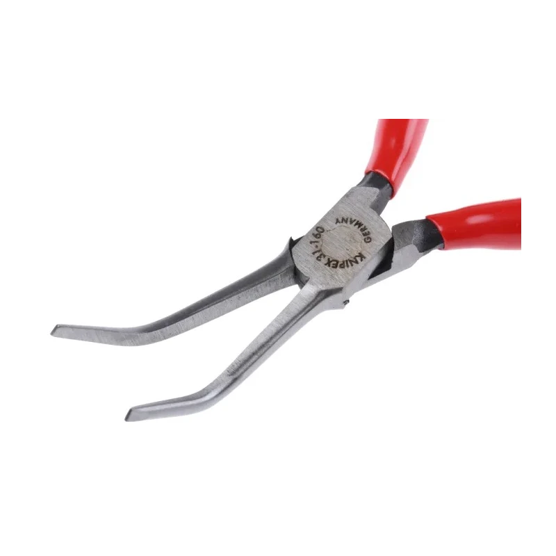 Knipex Long Nose Plier 160mm Overall, 55mm Jaw Chrome Vanadium Steel Polished Handle Plastic Coated 31 21 160