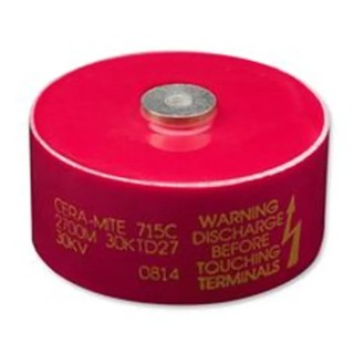 Vishay Single Layer Ceramic Capacitor 3.3 nF 40kV dc Y5U Dielectric Screw Terminal 85 °C Max Op. Temp 715C40DKD33