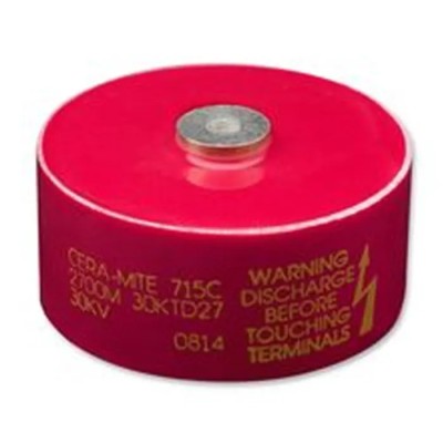 Vishay Single Layer Ceramic Capacitor 3.3 nF 40kV dc Y5U Dielectric Screw Terminal 85 °C Max Op. Temp 715C40DKD33